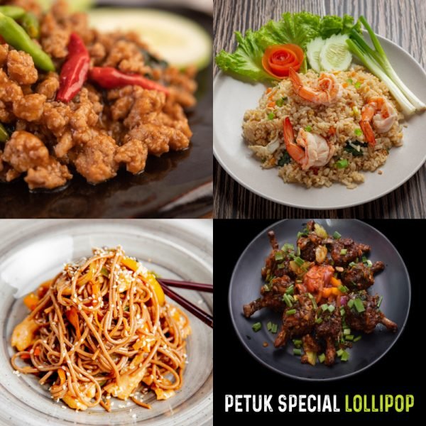 Chicken Lollypop(2pc) + Chilli Chicken (2pc) + Kimchi
